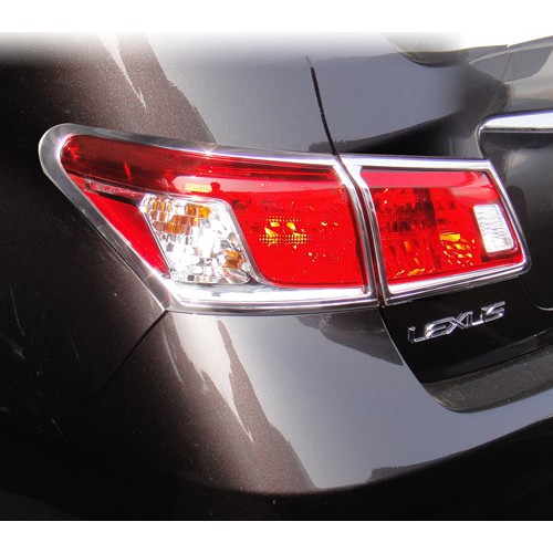 圓夢工廠 Lexus 2009~2012 ES300 ES330 ES350 改裝 鍍鉻銀車燈框飾貼 後燈框 尾燈框
