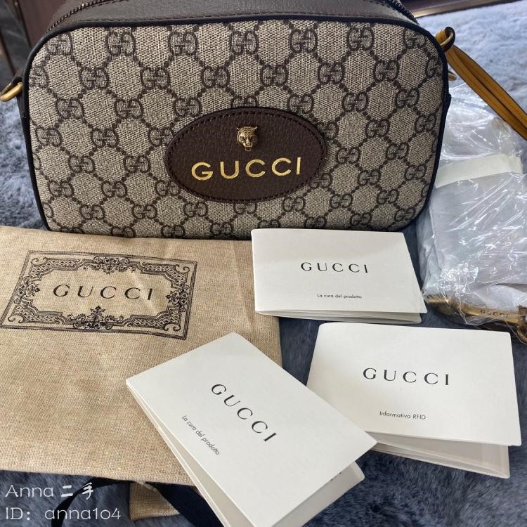 Anna二手 Gucci 古馳單肩包古馳虎頭相機包全新全套 蝦皮購物