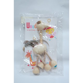 Linda Toy 木製彈簧吊飾 跳跳 嬰兒 動物 歡樂 兒童 玩具 有趣 韓國 咪咪小品 吊飾 叢林