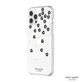 Kate Spade iPhone 12 Pro Max 6.7吋 Scattered Flowers 黑白小花+金色