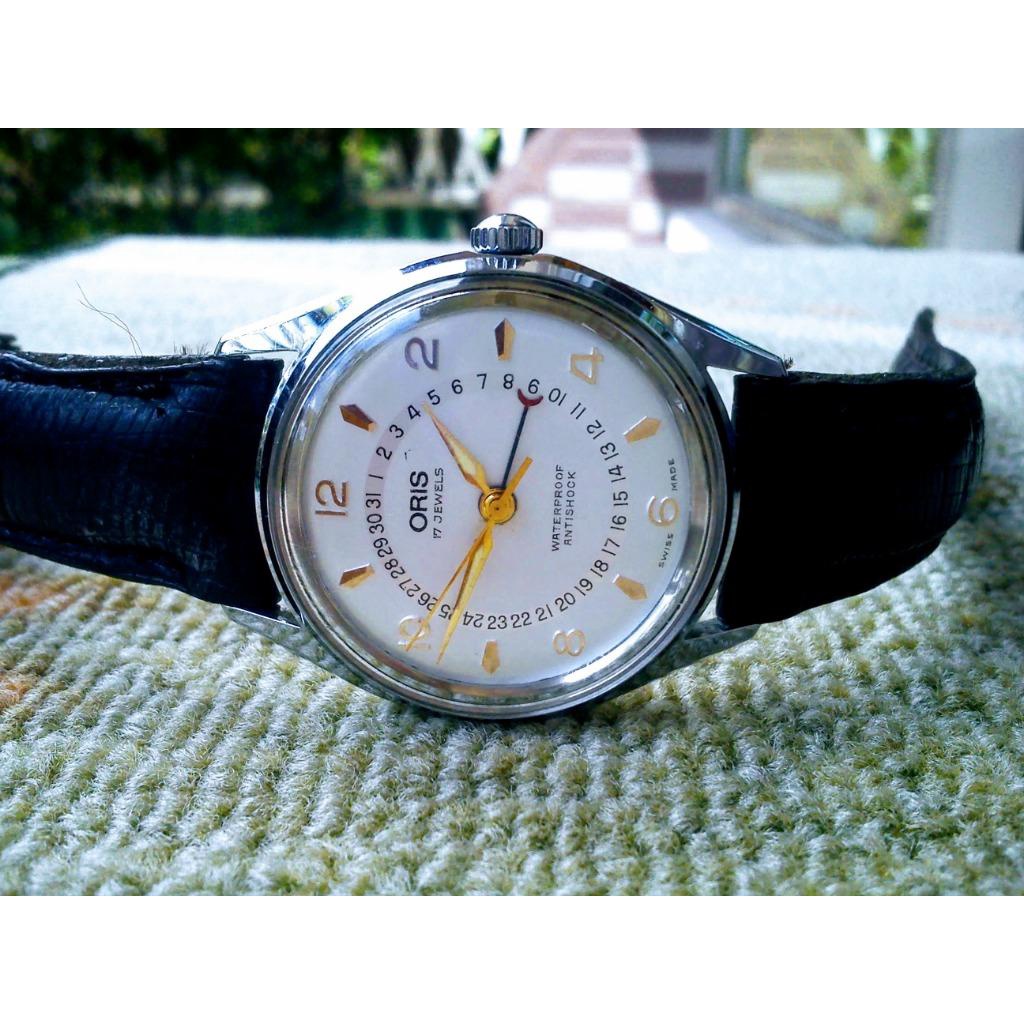 瑞士 Oris 機械錶 17石 手動上鍊 指針式日期 品項佳 良品