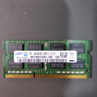 三星 SAMSUNG 4G記憶體PC-3-12800(DDR3-1600)2R*8(1.5v)筆記型4GB