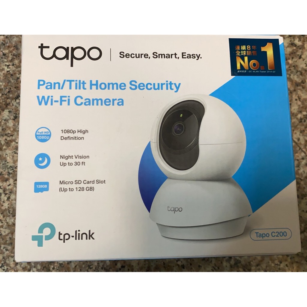 TP-Link Tapo C200 wifi無線網路攝影機 監視器 視訊監控 遠端APP操控 夜視高畫質