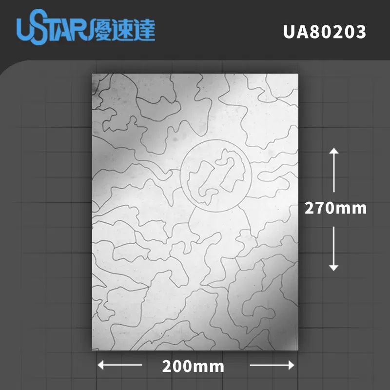 《99出清一次》USTAR 優速達 工具 UA80203 模型專用 迷彩塗裝 遮蓋紙 切割板 北約三色迷彩 東海模型