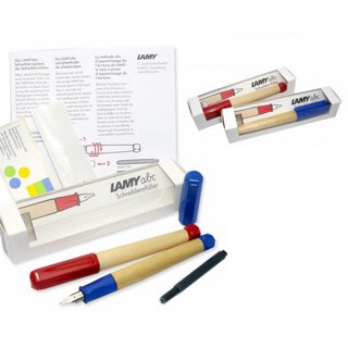 德國 LAMY ABC 楓木系列 兒童學習 原木 鋼筆（紅藍色可選）