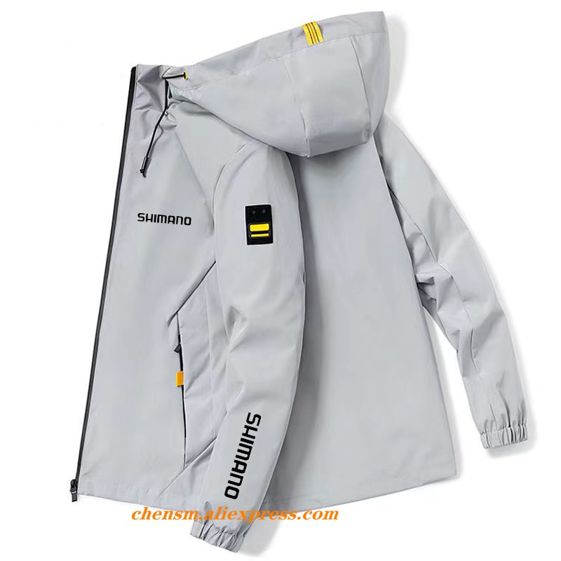 Shimano 2022 新款男士時尚釣魚夾克大碼透氣防水連帽衫戶外野營風衣高品質外套