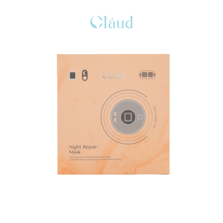【CLAUD 可洛迪】夜間修護 雲朵美肌面膜 - 3片 / 盒｜品牌旗艦｜