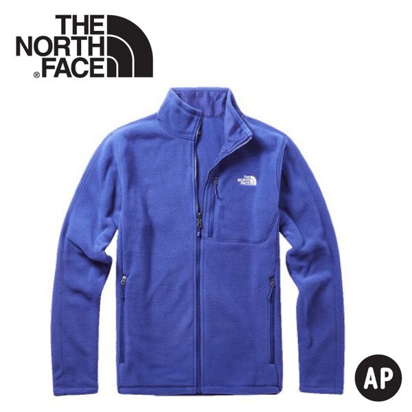 The North Face 男 Polartec刷毛保暖外套《國旗藍》/3VT9/刷毛外套/保暖外套/中層/悠遊山水