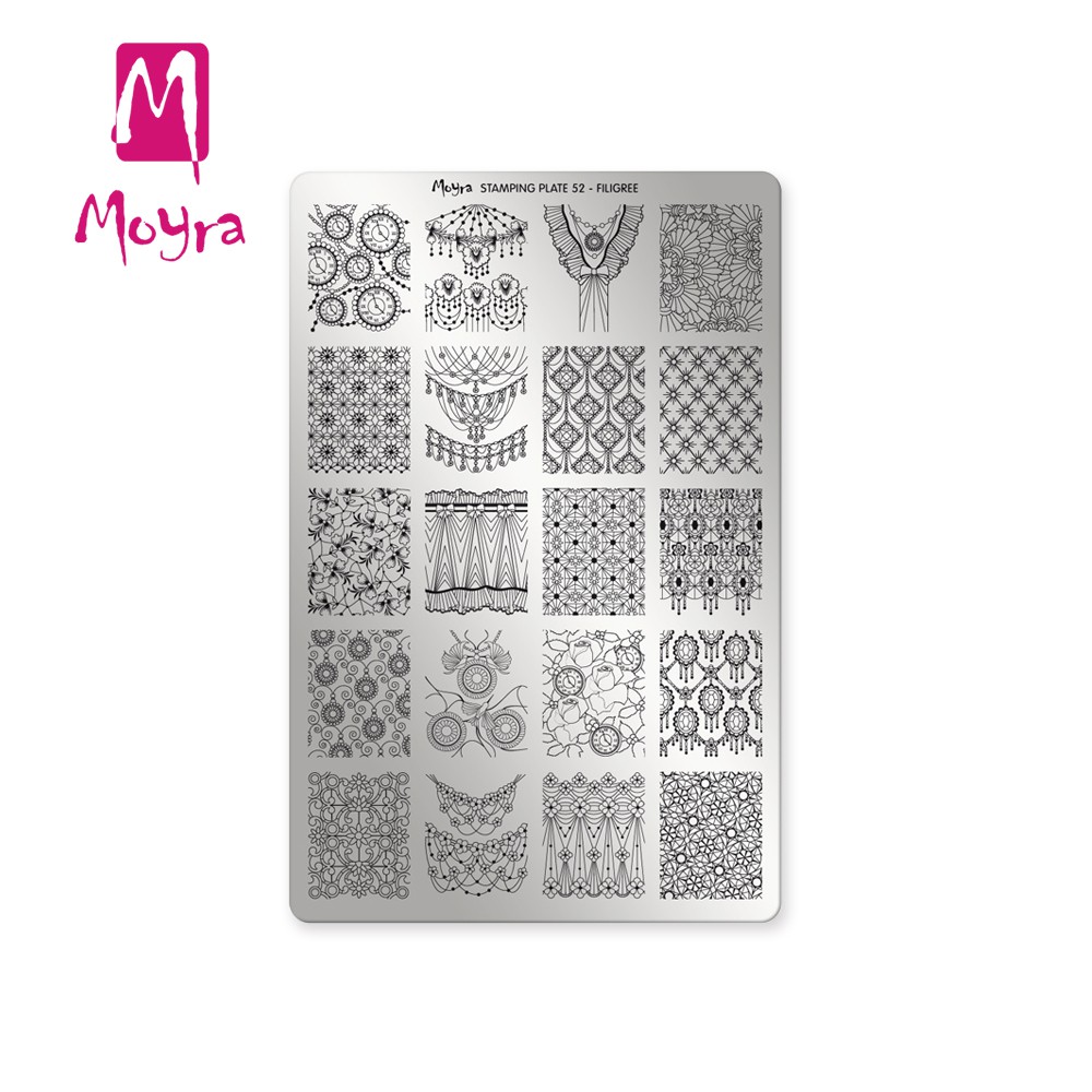 Moyra匈牙利美甲  指彩印花鋼板  轉印鋼板  52精緻工藝