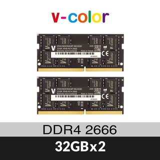 v-color 全何 64GB (32GBx2) DDR4 2666MHz Apple 專用筆記型記憶體