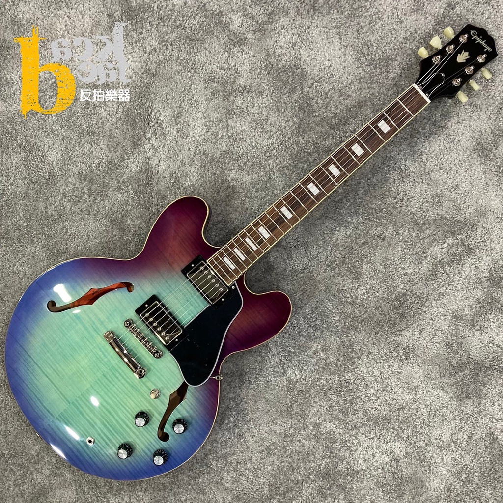 【反拍樂器】Epiphone ES-335 Figured 電吉他 - 藍莓色 公司貨 免運費