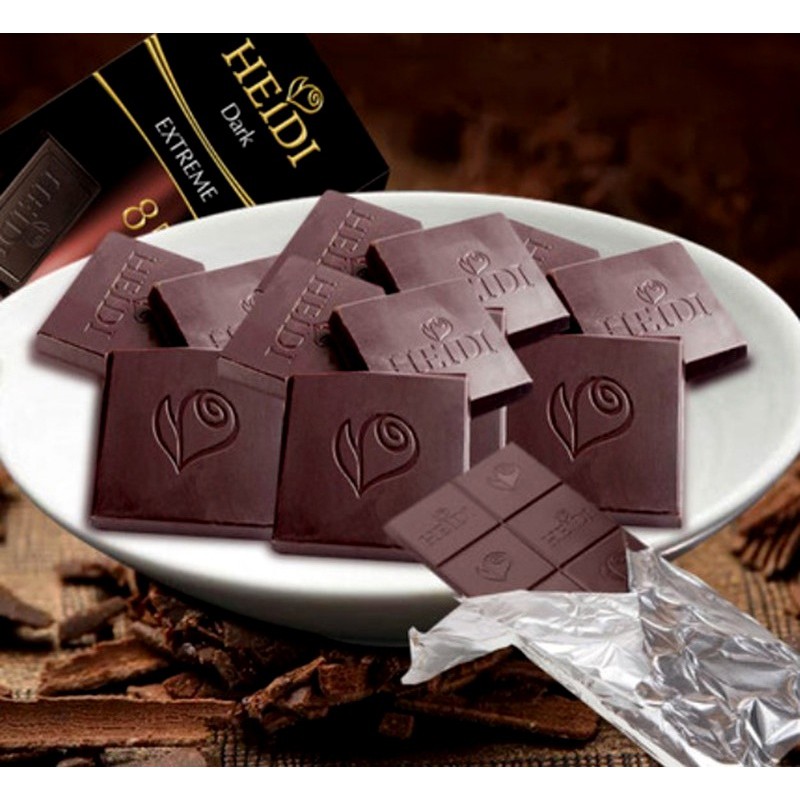 瑞士heidi 赫蒂85 完美比例特黑巧克力80g 蝦皮購物