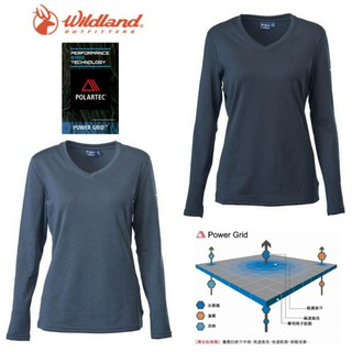 荒野Wildland女款Polartec Power Grid底層保暖排汗衣 保暖衣 防寒衣 P2663