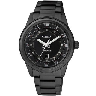 CITIZEN Eco-Drive 都會經典光動能腕錶(IP黑/36mm) 型號 : FE1104-55E