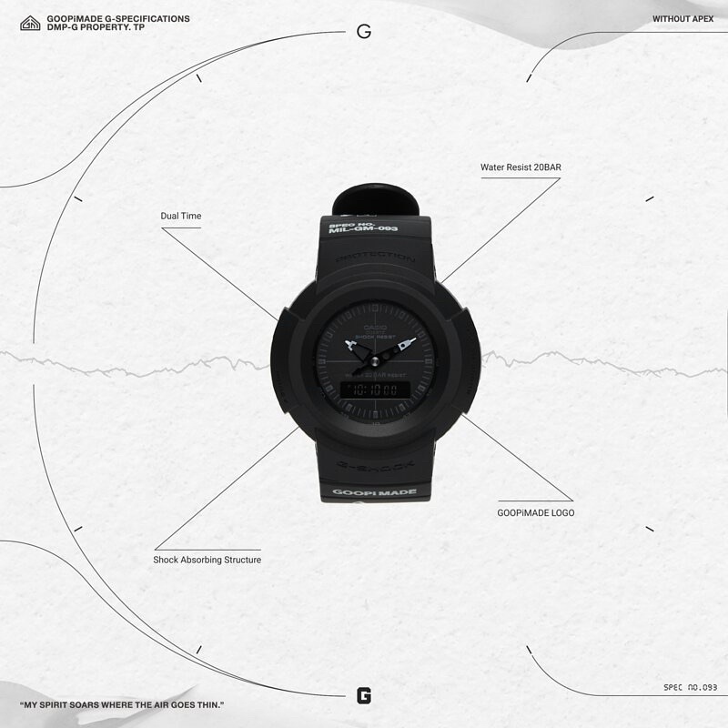 現貨 GOOPiMADE x G-SHOCK “AW-500BBGO” 官網購入 只有一隻