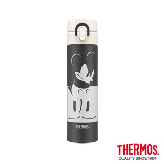 THERMOS膳魔師JNI-401MC-MGY金屬灰米奇 不鏽鋼真空保溫瓶0.4L 超取