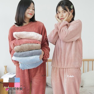 【崔可小姐】冬季 珊瑚絨休閒 寬鬆 舒適 睡衣 上衣 居家服【EN0014】