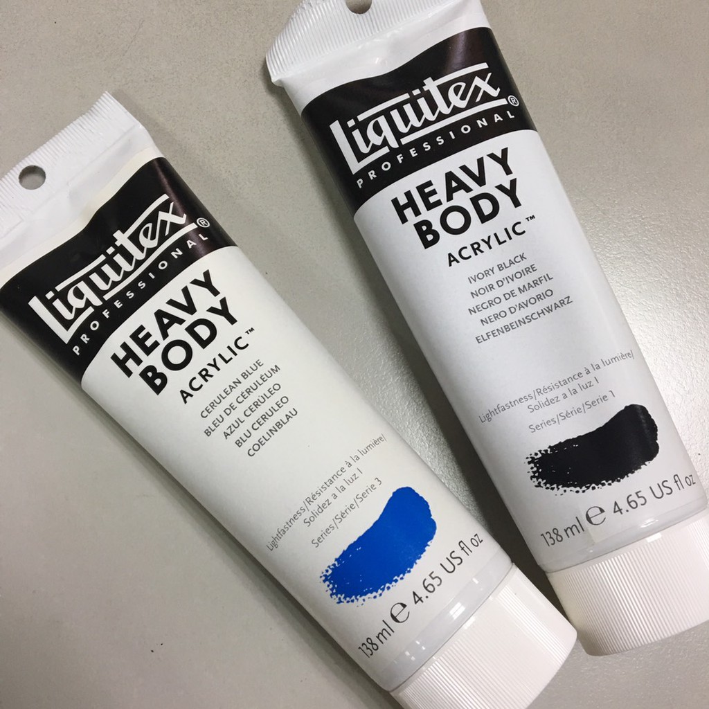 出清 美國 Liquitex 麗可得 HEAVY BODY 重質 專家級 壓克力顏料 級數1、級數3 單支 138ml