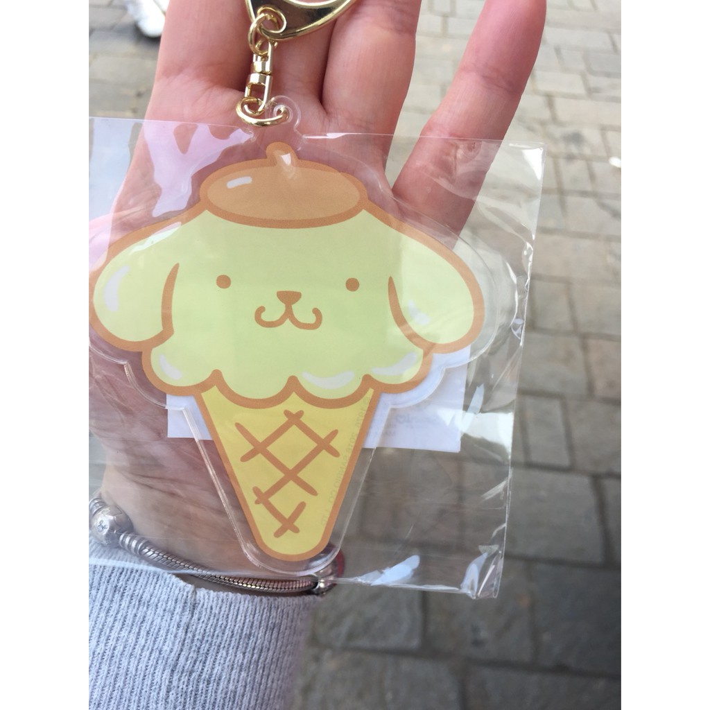 【現貨】日本三麗鷗 移動式餐車 限定商品-冰淇淋造型壓克力鑰匙圈