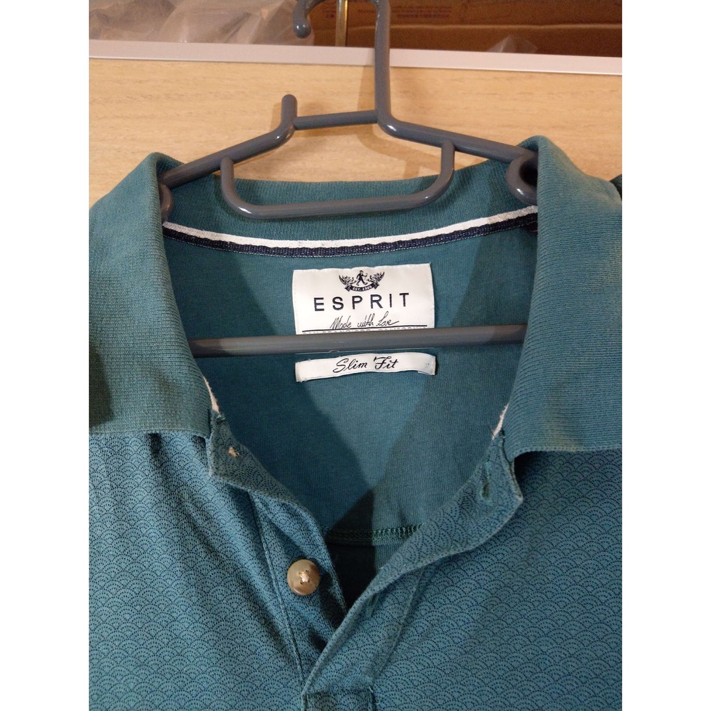 Esprit 短袖POLO衫+thinkpink polo slim fit 吸濕排汗 綠 XL