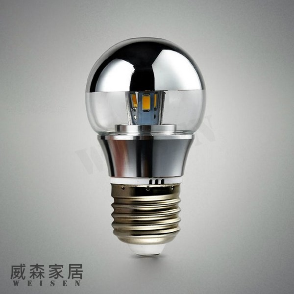 【威森家居】G45 LED 半反射水銀燈泡 E27 E14 節能簡約綠能省電陽台復古工業風吸頂燈吊燈 L170201