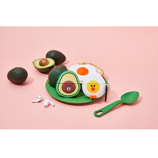 (現貨)[LINE FRIENDS] 酪梨熊大 牛油果 水煮蛋莎莉 莎莉 Airpods/Pro 保護盒 收納盒
