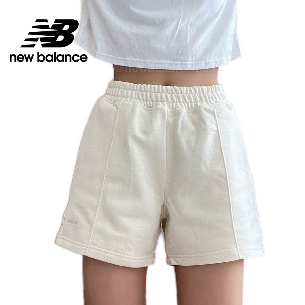 【New Balance】 NB 棉質短褲_女性_米杏色_WS23552GIE