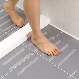 12 件裝浴室浴缸防滑貼透明樓梯膠帶安全淋浴防滑條