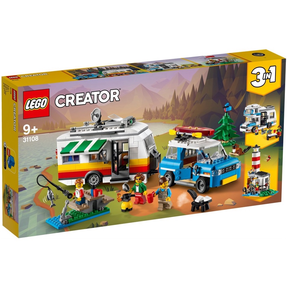 【台中OX創玩所】 LEGO 31108 創意三合一系列 家庭假期露營車 CREATOR 3in1 樂高