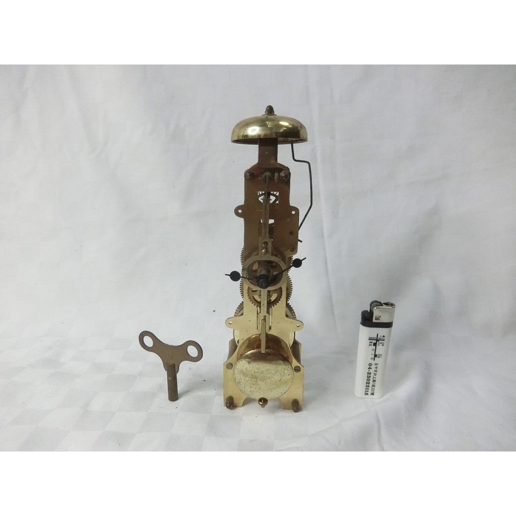 (y) 德國古董 Franz Hermle 機械式 簍空 報時 銅製 擺鐘 時鐘 座鐘
