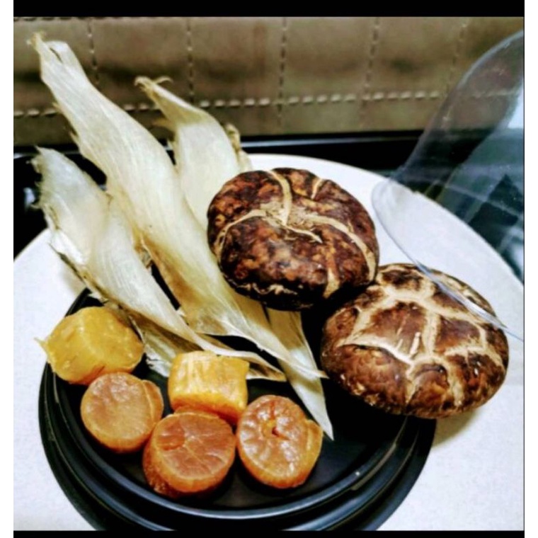 魚翅香菇干貝煲湯海味料理包一份 日本干貝 香菇 雞湯