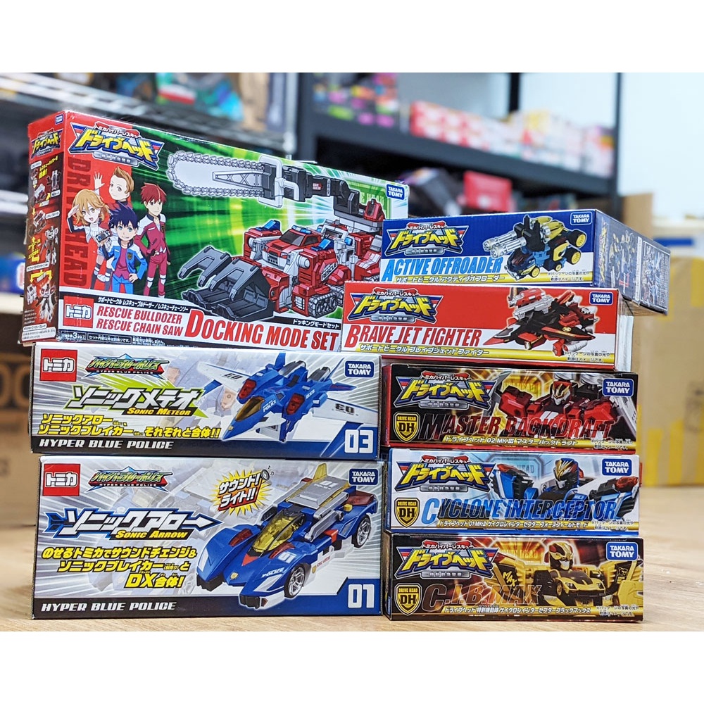 ✨限量/絕版👉【TAKARA TOMY】Drive Head機動救急警察  救援特警隊 電鋸/警察/越野車/消防車