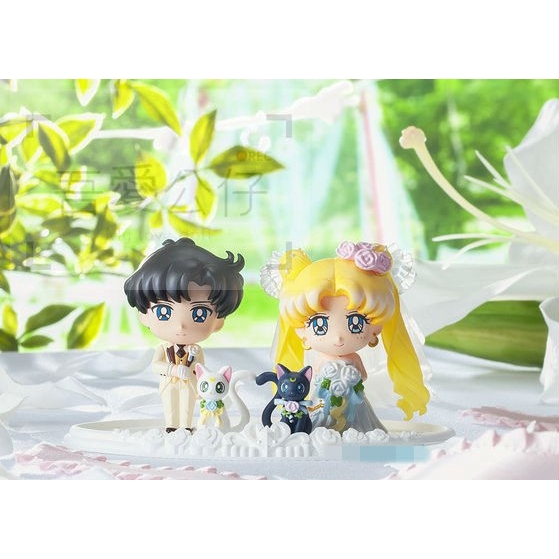 吾愛公仔 美少女戰士sailor Moon Q版月野兔地場衛婚禮倩尼迪安迪米歐手辦擺件公仔玩偶人偶景品 蝦皮購物