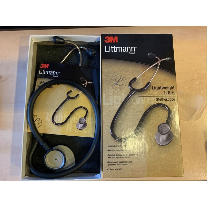 3M Littmann 輕巧型聽診器2450,尊爵黑色管,Lightweight  II S.E.
