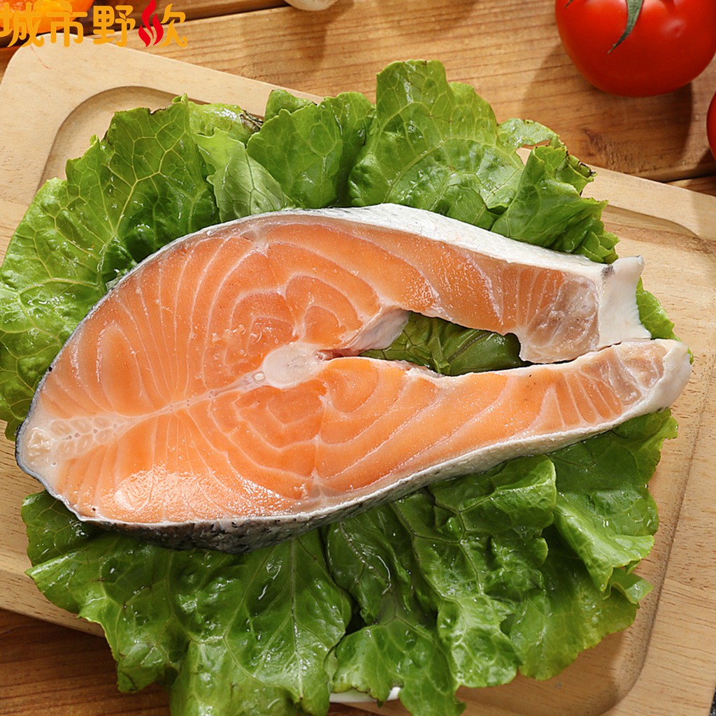 【城市野炊】特厚切頂級智利鮭魚(300g－350g/片) 鮭魚 智利 魚 魚鮮 氣炸鍋 奶油鮭魚 湯 味增湯