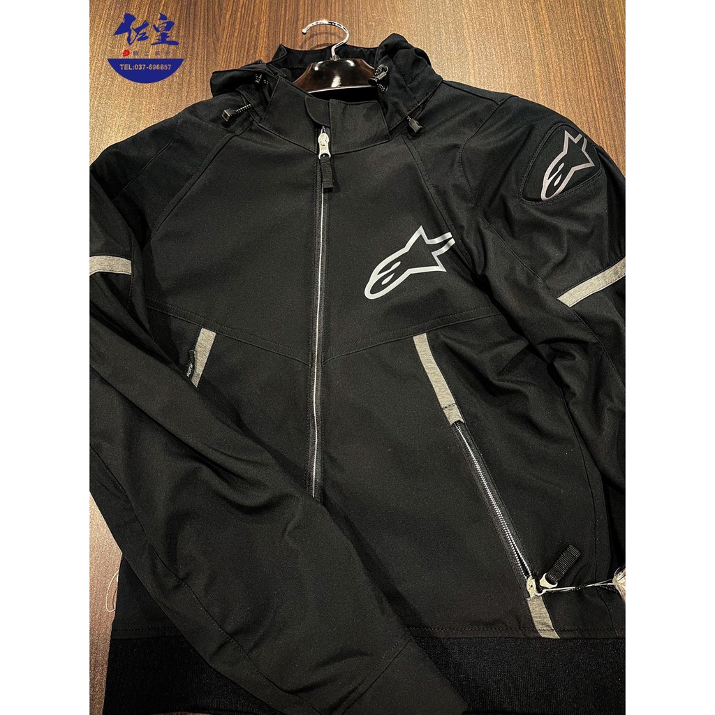 《佐皇騎士部品》Alpinestars SEKTOR V2 TECH HOODIE BLACK 防摔皮衣