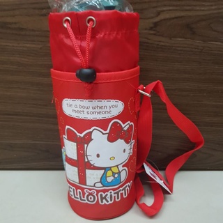 Hello Kitty 水壺袋 飲料袋 束口袋 保冰保溫 長背帶