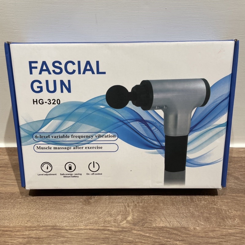 [二手] FASCIAL GUN HG-320 六段式深層肌肉筋膜震動按摩槍 筋膜槍 (海軍藍)