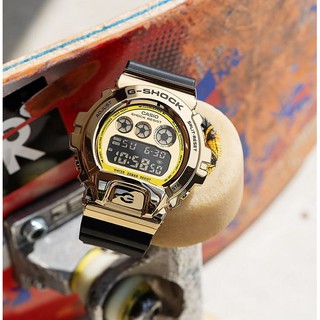 【台灣CASIO原廠公司貨】G SHOCK 街頭嘻哈 GM-6900G-9不鏽鋼錶殼【天美鐘錶店家直營】【超低價有保固】