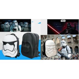 【童樂會】星際大戰 Star Wars 黑武士 迪士尼 白兵 3D立體 造型後背包 休閒包 電腦包 書包