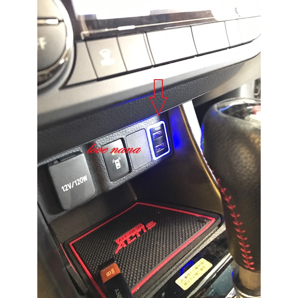 [[娜娜汽車]] 豐田 previa 專用 後座充電 USB 雙2.1A 快速充電 手機充電 平板充電