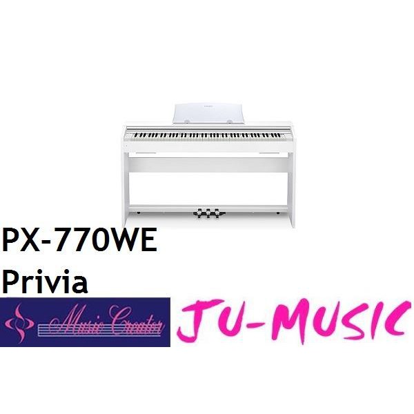 造韻樂器音響- JU-MUSIC - CASIO PX-770WE Privia 數位鋼琴 88鍵 『公司貨免運費』