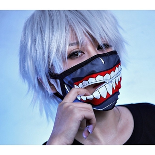 東京食屍鬼金木研 東京喰種 COSPLAY口罩 面罩 拉鍊款