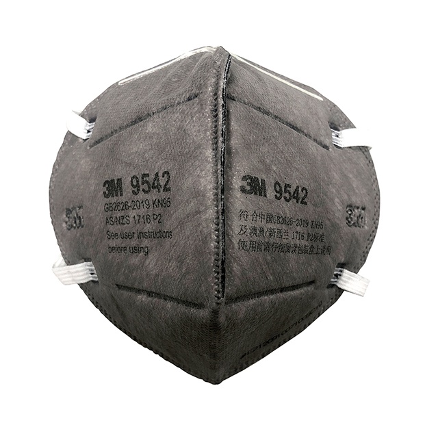 3M 9542 折疊活性碳口罩(25個/盒) KN95 P2等級 防粉塵 有機蒸氣#工安防護具專家