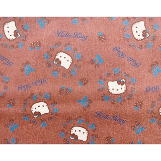 【震撼精品百貨】Hello Kitty 凱蒂貓~日本三麗鷗SANRIO KITTY正版布料110X100CM-牛仔布草莓