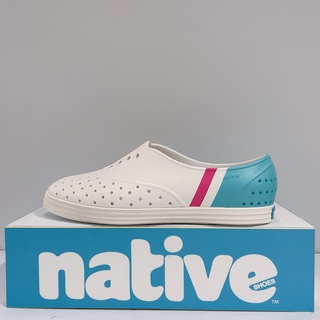 Native JERICHO PRINT 女生 白粉藍色 修身款 防水 雨鞋 洞洞鞋 113004022012