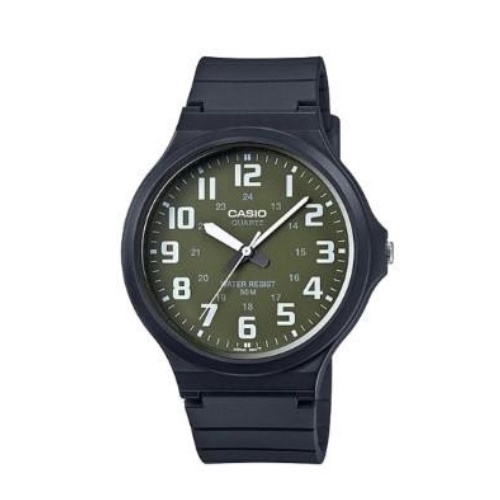 【CASIO 卡西歐】簡約指針式撞色錶盤設計 MW-240-3B  現代鐘錶