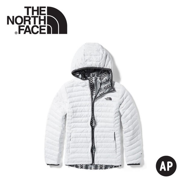 【The North Face 女 FP700羽絨雙面外套《白》】3KTM/羽絨衣/保暖外套/防風外套/悠遊山水