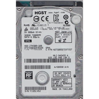 拆機良品HGST 昱科320GB HTS545032A7E380 5400轉 7mm SATA3 2.5吋 內接硬碟