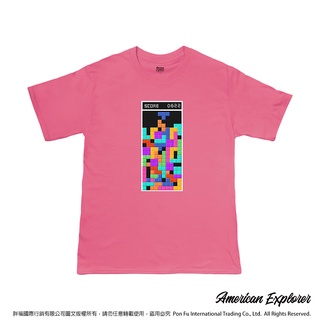 American Explorer 美國探險家 潮T 美國棉T-Shirt 純棉 短袖 客製化圖案T恤 (俄羅斯方塊)